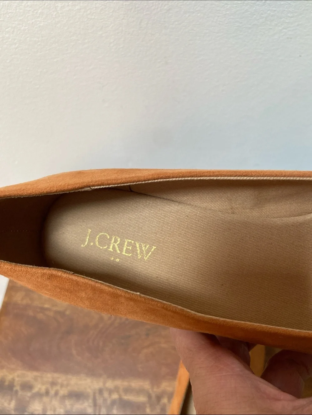J. Crew Seville Suede Espadrille Wedge Pumps - Cognac Brown